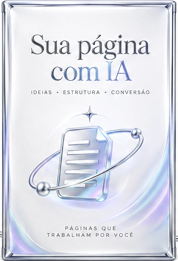 Mockup do bônus Sua Página com IA